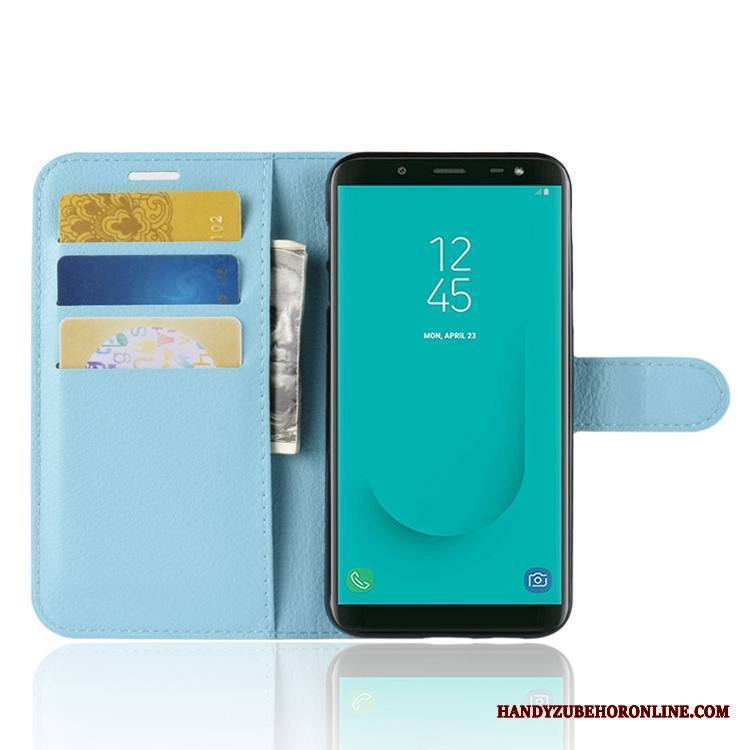 Samsung Galaxy J6 Kuori Tähti Suojaus Nahkakotelo All Inclusive Kortti Salkku Murtumaton