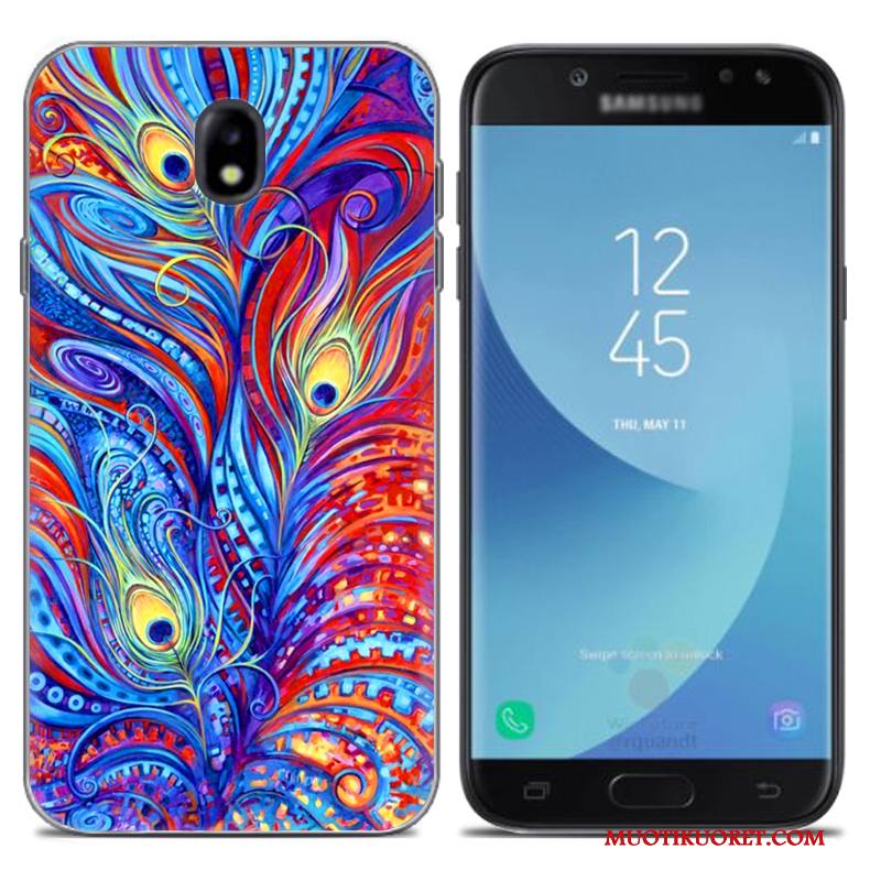 Samsung Galaxy J7 2017 Kulta Kotelo Tähti Pehmeä Neste Kuori Puhelimen Kuoret Maalaus