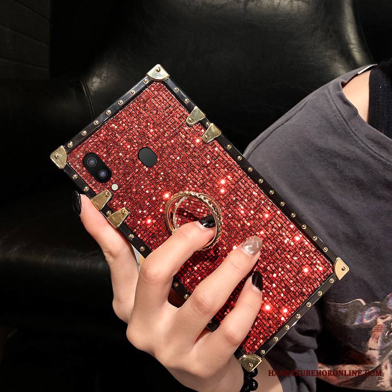 Samsung Galaxy M20 Kuori Uusi Rhinestone Inlay Punainen Tila Vuosikerta Puhelimen Kuoret Net Red