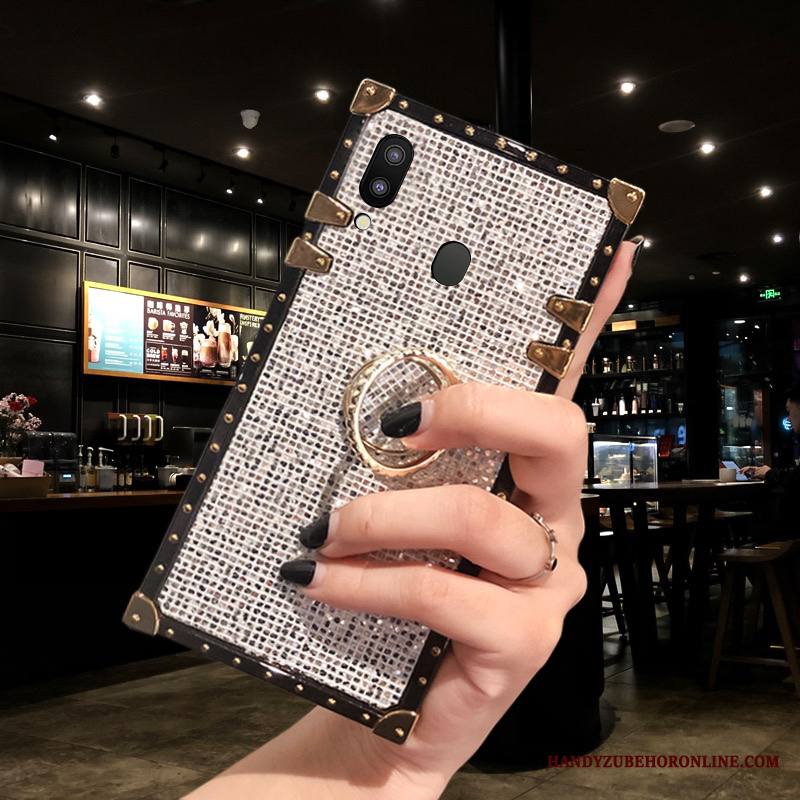 Samsung Galaxy M20 Kuori Uusi Rhinestone Inlay Punainen Tila Vuosikerta Puhelimen Kuoret Net Red