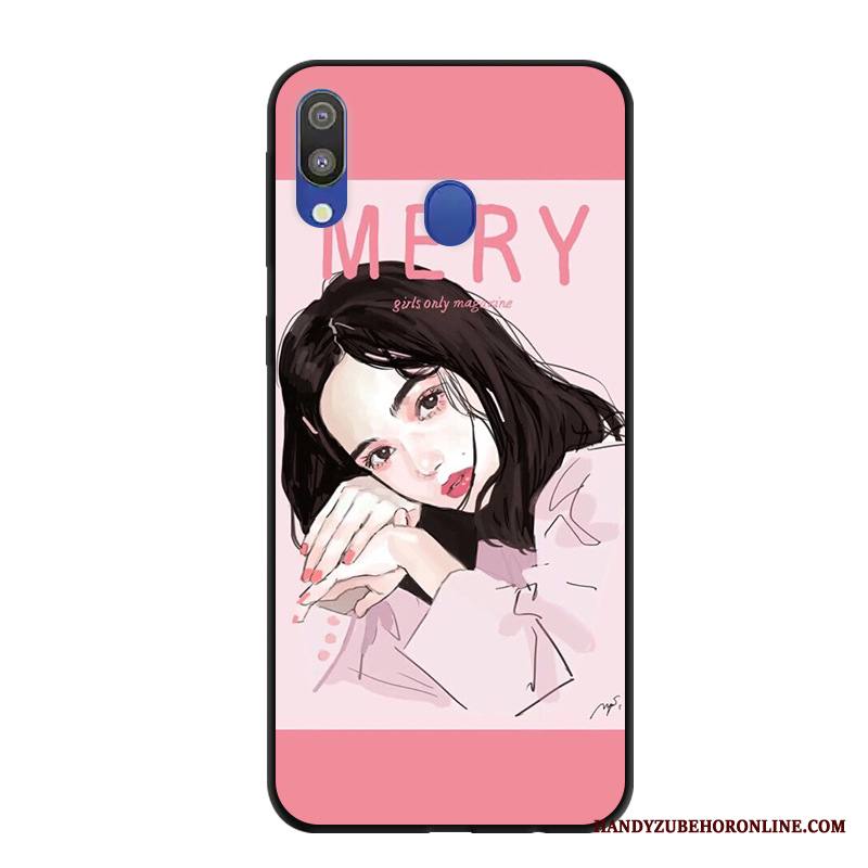 Samsung Galaxy M20 Suojaus Puhelimen Kuoret Pesty Suede Kuori Murtumaton Jauhe Kotelo