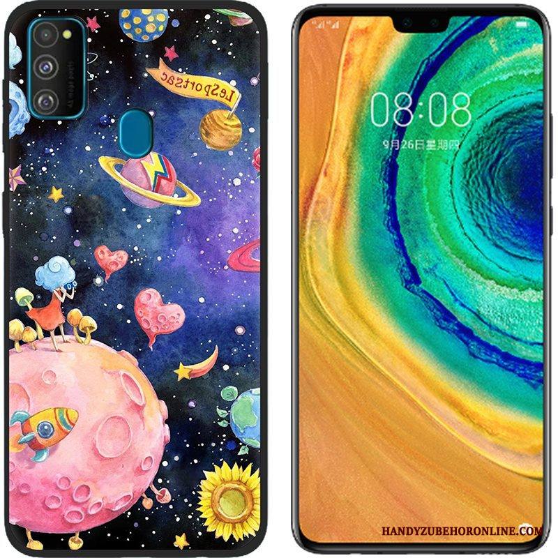 Samsung Galaxy M30s Kuori Kotelo Jauhe Tähti Pehmeä Neste Maalaus Puhelimen Kuoret Murtumaton