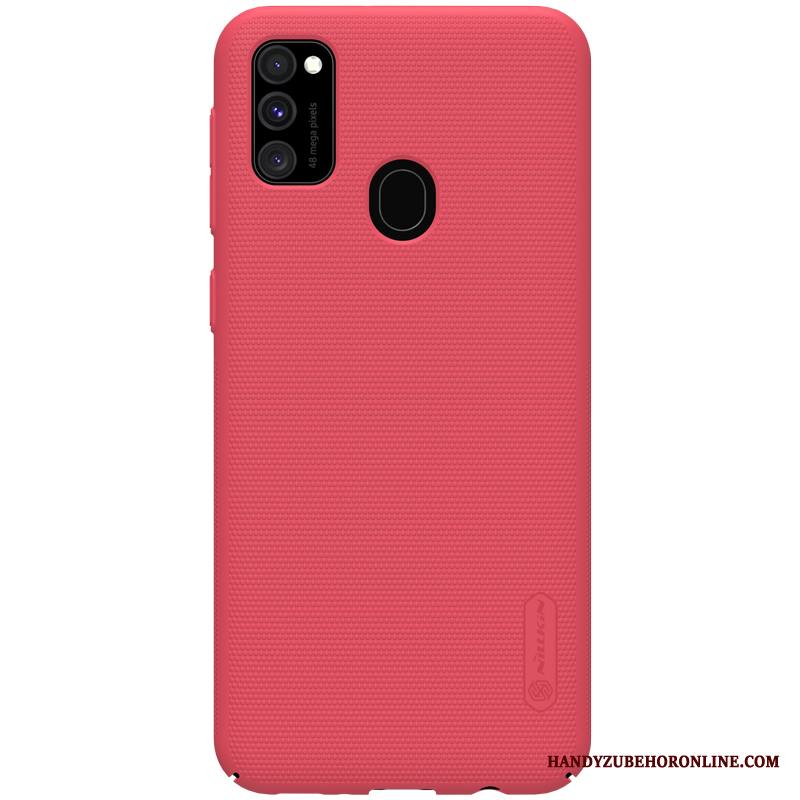 Samsung Galaxy M30s Kuori Tähti Murtumaton Suojaus Musta Pesty Suede Kova