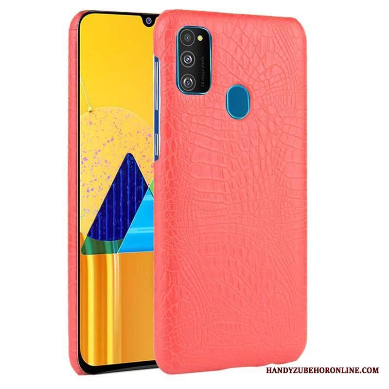 Samsung Galaxy M30s Puhelimen Kuoret Takakansi Kuori Kotelo Kukkakuvio Suojaus Pesty Suede