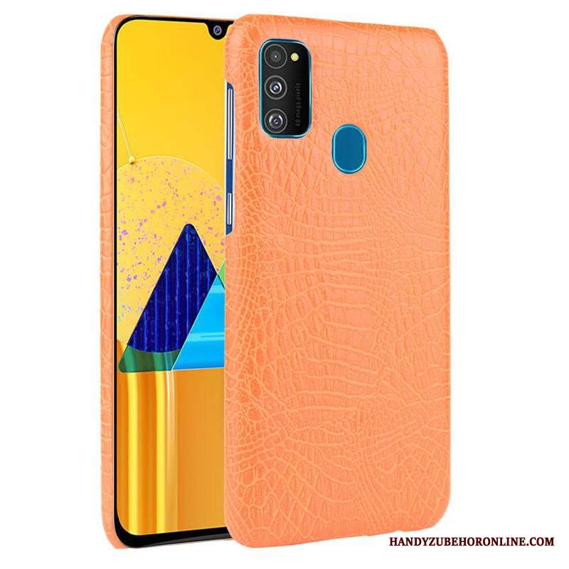 Samsung Galaxy M30s Puhelimen Kuoret Takakansi Kuori Kotelo Kukkakuvio Suojaus Pesty Suede