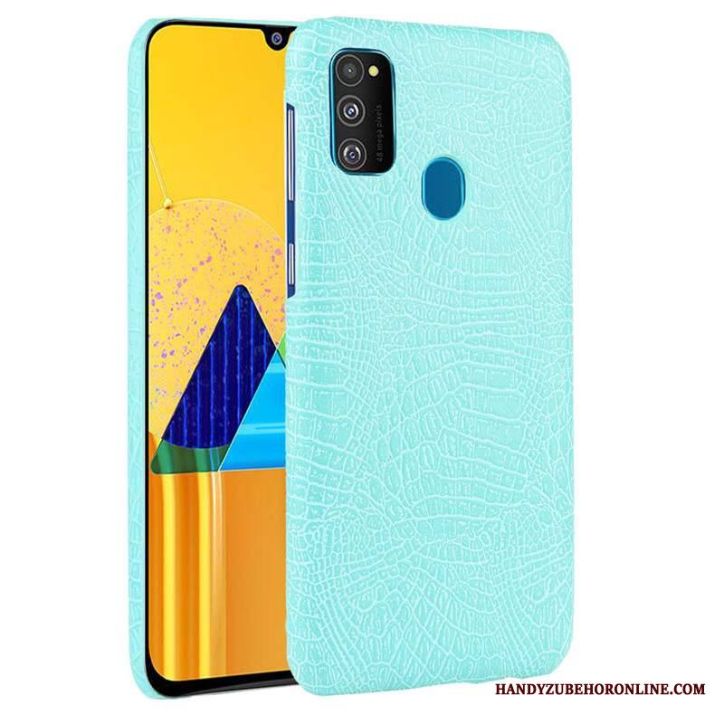 Samsung Galaxy M30s Puhelimen Kuoret Takakansi Kuori Kotelo Kukkakuvio Suojaus Pesty Suede