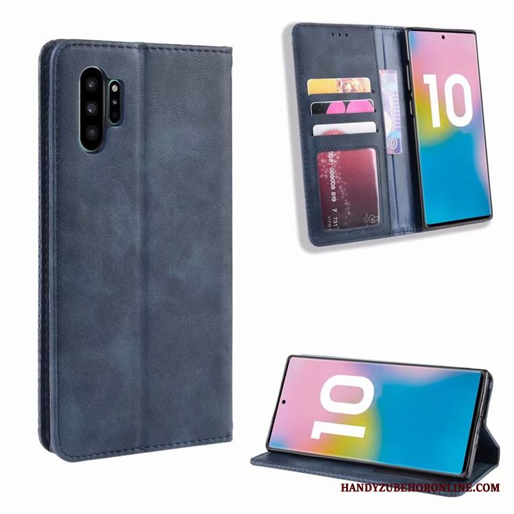 Samsung Galaxy Note 10+ Kuori Suojaus Liiketoiminta Tähti Puhelimen Kuoret Niitti Kotelo Musta