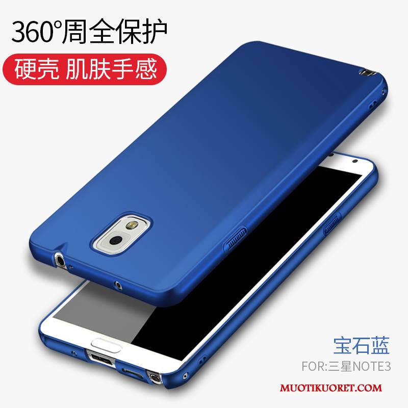 Samsung Galaxy Note 3 Sininen Pesty Suede Suojaus Kova Tähti All Inclusive Kuori