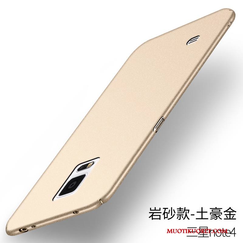 Samsung Galaxy Note 4 Kotelo Murtumaton Kuori Pesty Suede Trendi Suojaus Ohut