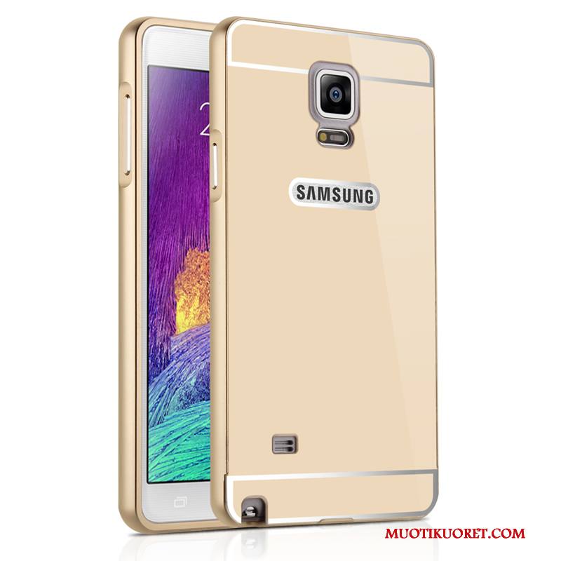 Samsung Galaxy Note 4 Kuori Kotelo Metalli Tähti Kehys Suojaus Peili Puhelimen Kuoret