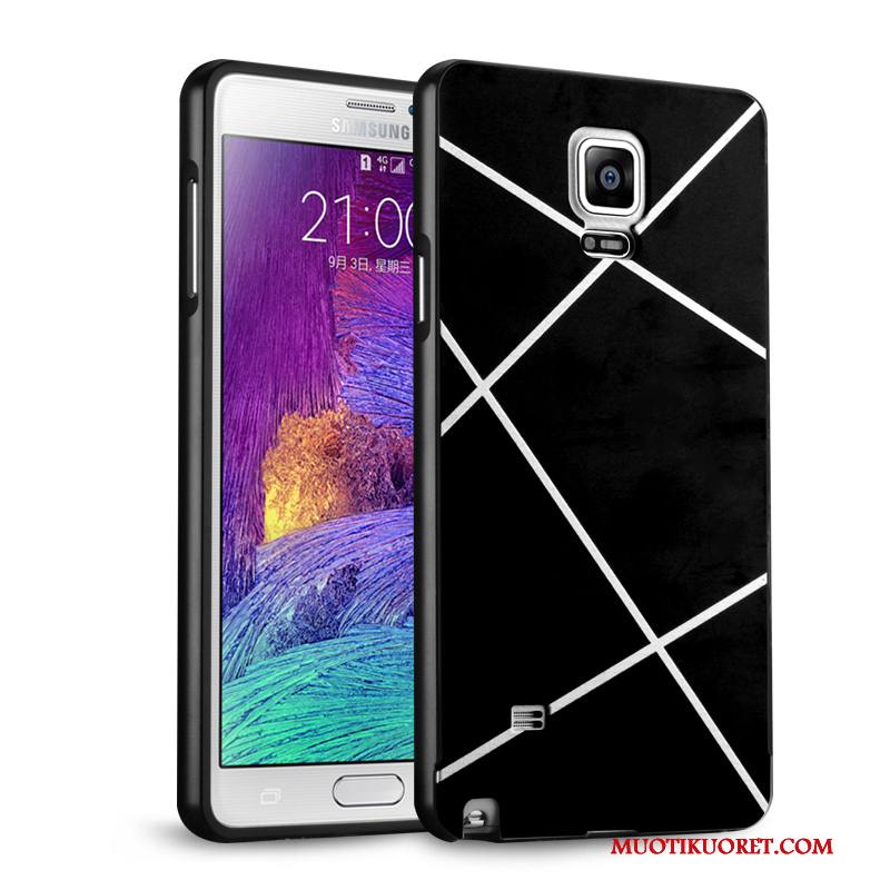 Samsung Galaxy Note 4 Kuori Kotelo Metalli Tähti Kehys Suojaus Peili Puhelimen Kuoret