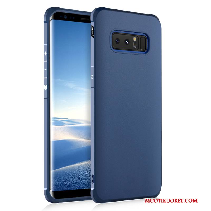 Samsung Galaxy Note 8 Kotelo Tähti Musta Kuori Silikoni All Inclusive Murtumaton