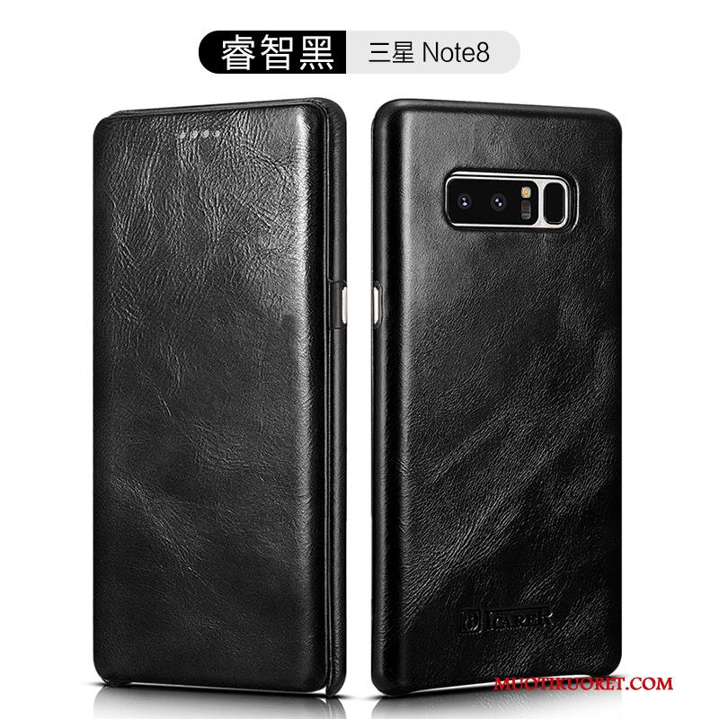 Samsung Galaxy Note 8 Kuori Khaki Kuoret Aito Nahka Liiketoiminta Puhelimen Kuoret Suojaus All Inclusive