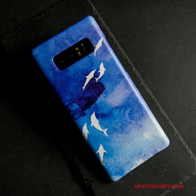 Samsung Galaxy Note 8 Kuori Murtumaton Ohut Uusi Pesty Suede Tähti Kotelo Suojaus