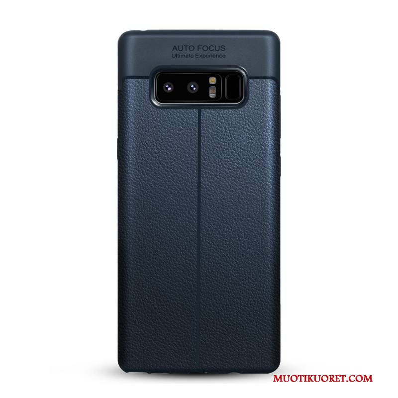 Samsung Galaxy Note 8 Kuori Sininen Kotelo Puhelimen Kuoret Suojaus Nahka Uusi All Inclusive