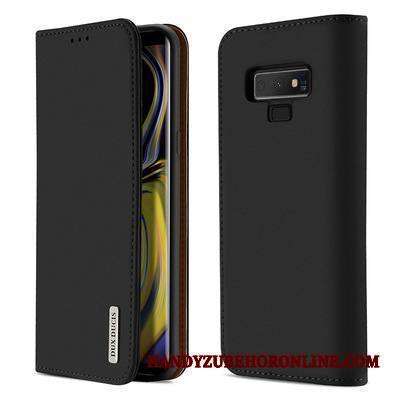 Samsung Galaxy Note 9 Kuori Kuoret Nahkakotelo Aito Nahka Trendi Tähti Keltainen Ylellisyys