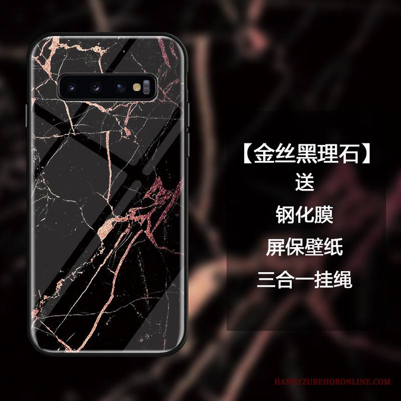 Samsung Galaxy S10 Kuori Karkaisu Ylellisyys Yksinkertainen Tila Lasi Valkoinen Puhelimen Kuoret