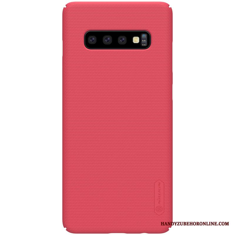 Samsung Galaxy S10+ Kuori Suojaus Tähti Pesty Suede Puhelimen Kuoret Kotelo Kova