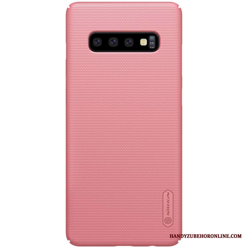 Samsung Galaxy S10+ Kuori Suojaus Tähti Pesty Suede Puhelimen Kuoret Kotelo Kova