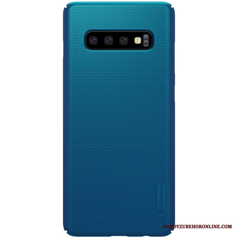 Samsung Galaxy S10+ Kuori Suojaus Tähti Pesty Suede Puhelimen Kuoret Kotelo Kova