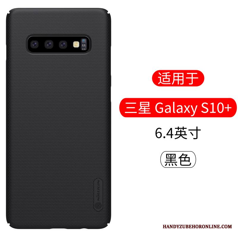 Samsung Galaxy S10+ Suojaus Kuori Kulta Tähti Kotelo Murtumaton Pesty Suede