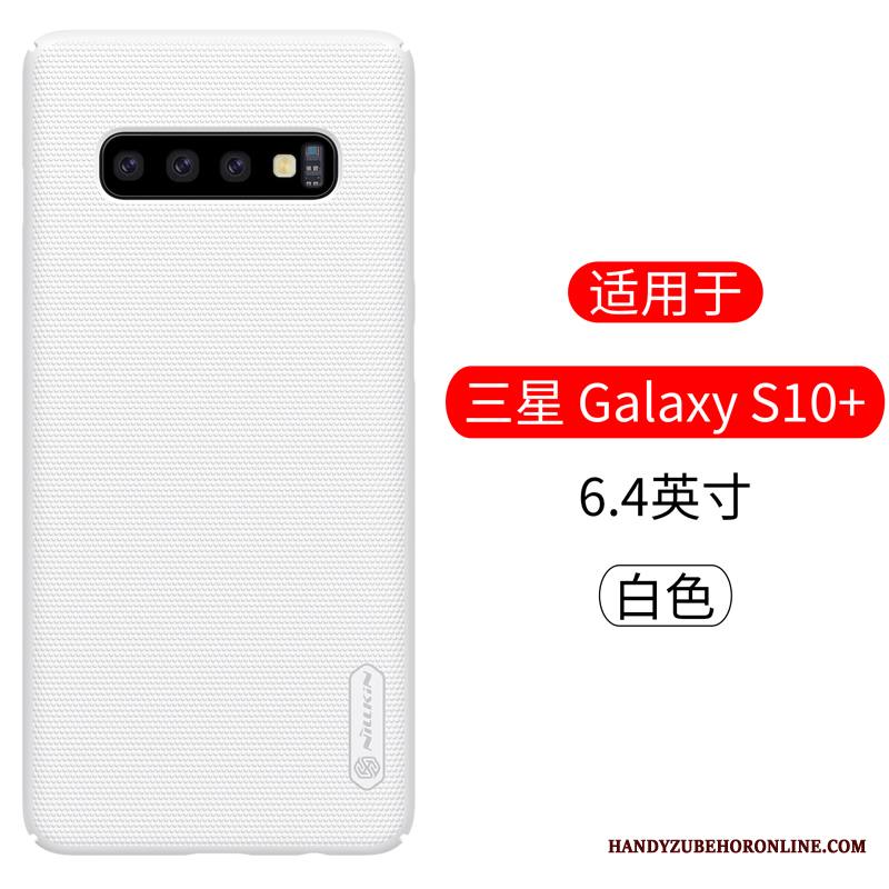 Samsung Galaxy S10+ Suojaus Kuori Kulta Tähti Kotelo Murtumaton Pesty Suede