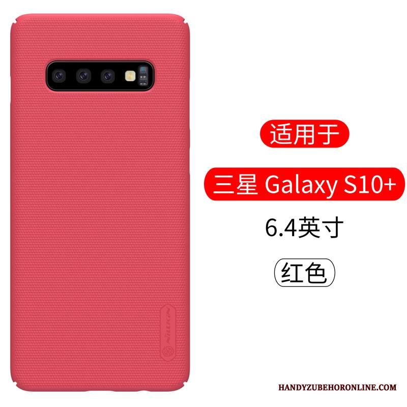 Samsung Galaxy S10+ Suojaus Kuori Kulta Tähti Kotelo Murtumaton Pesty Suede