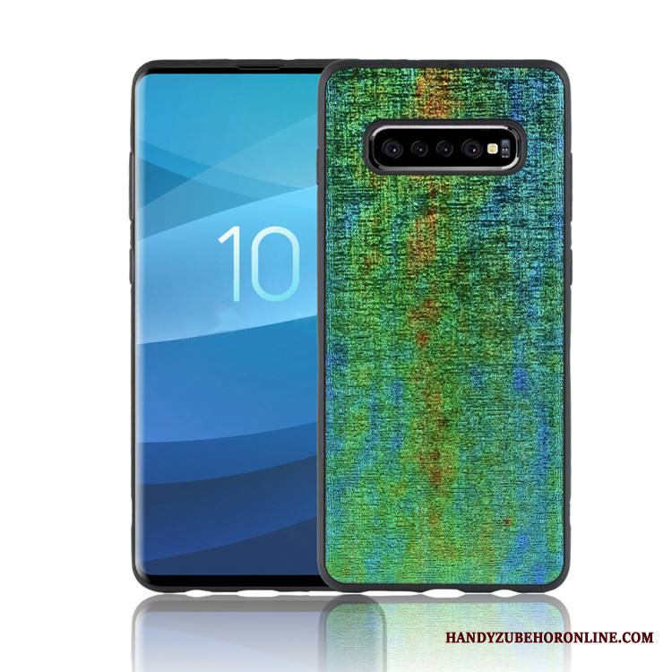 Samsung Galaxy S10 Väriset Kotelo Musta Luova Persoonallisuus Tähti Kuori