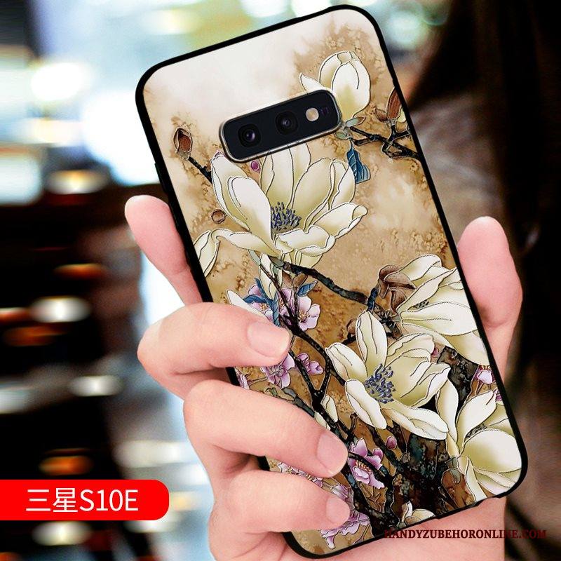 Samsung Galaxy S10e Kuori Kotelo Kohokuviointi Uusi Suojaus Tähti Trendi All Inclusive