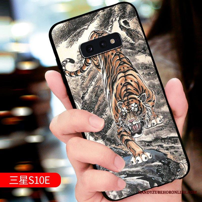 Samsung Galaxy S10e Kuori Kotelo Kohokuviointi Uusi Suojaus Tähti Trendi All Inclusive