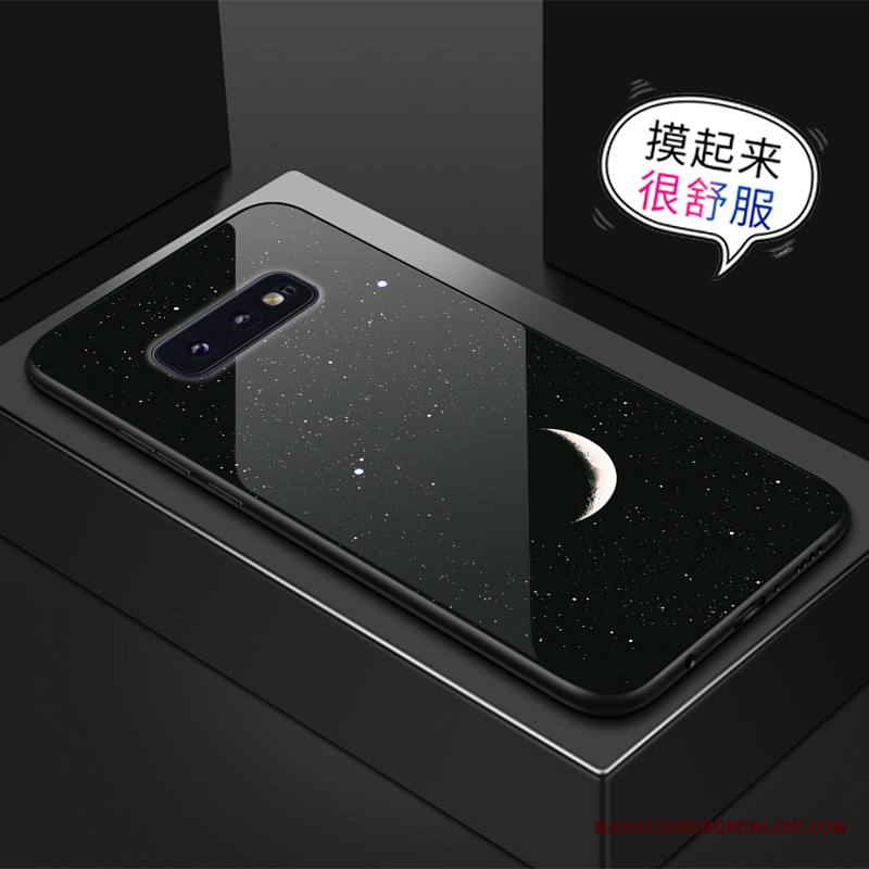 Samsung Galaxy S10e Kuori Luova Tähti Vihreä Puhelimen Kuoret Murtumaton Lasi