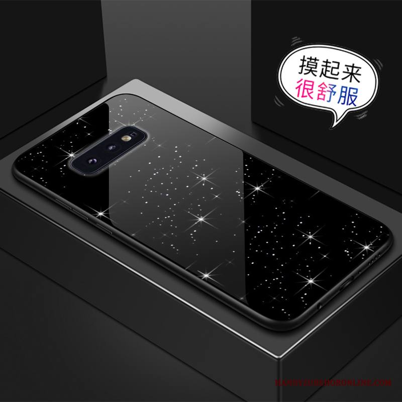 Samsung Galaxy S10e Kuori Luova Tähti Vihreä Puhelimen Kuoret Murtumaton Lasi