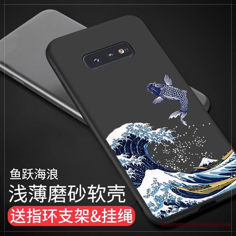 Samsung Galaxy S10e Pesty Suede Suojaus Tila Kuori Murtumaton Luova Yksinkertainen