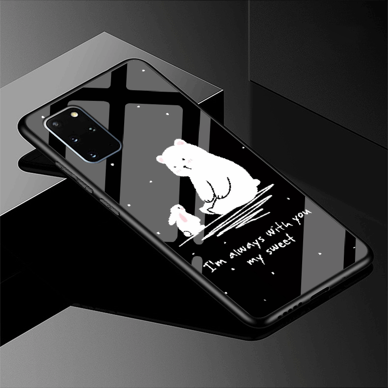 Samsung Galaxy S20+ Kuori Suojaus Kotelo Puhelimen Kuoret Malli Lasi Pehmeä Neste Tähti