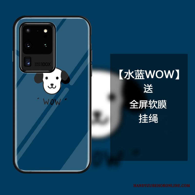 Samsung Galaxy S20 Ultra Kuori Kotelo Murtumaton Lasi Puhelimen Kuoret Sininen Tähti Persoonallisuus