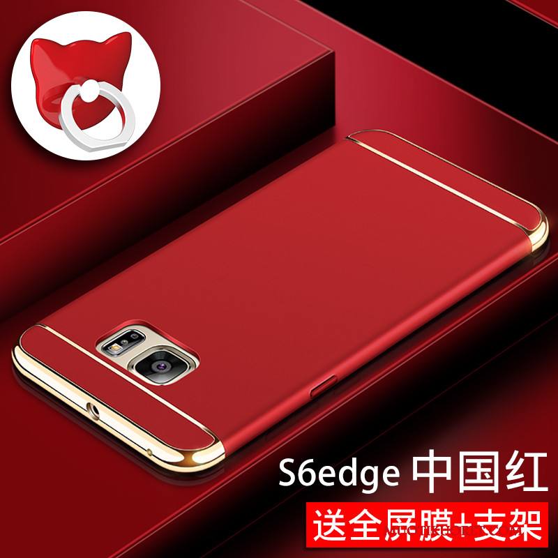 Samsung Galaxy S6 Edge Pesty Suede Kuori Kotelo Tähti Sininen Murtumaton Puhelimen Kuoret