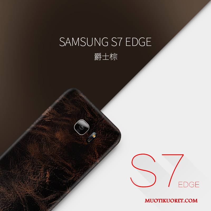 Samsung Galaxy S7 Edge Kuori Aito Nahka Ohut Ultra All Inclusive Puhelimen Kuoret Kotelo Suojaus