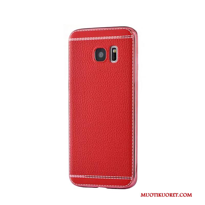 Samsung Galaxy S7 Edge Kuori Punainen Tähti Kotelo Liiketoiminta Nahka Puhelimen Kuoret Trendi