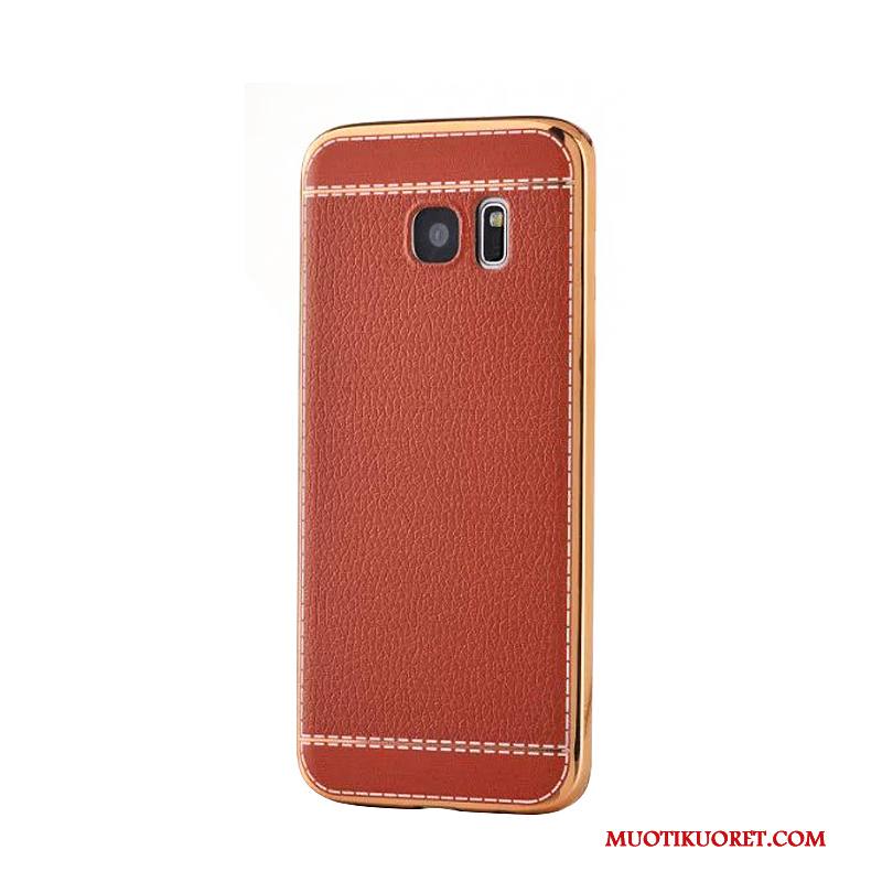 Samsung Galaxy S7 Edge Kuori Punainen Tähti Kotelo Liiketoiminta Nahka Puhelimen Kuoret Trendi