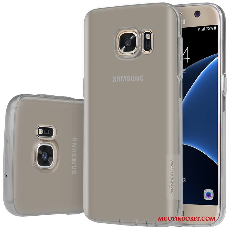 Samsung Galaxy S7 Kuori Jauhe Läpinäkyvä Puhelimen Silikoni Kulta Pehmeä Neste Tähti