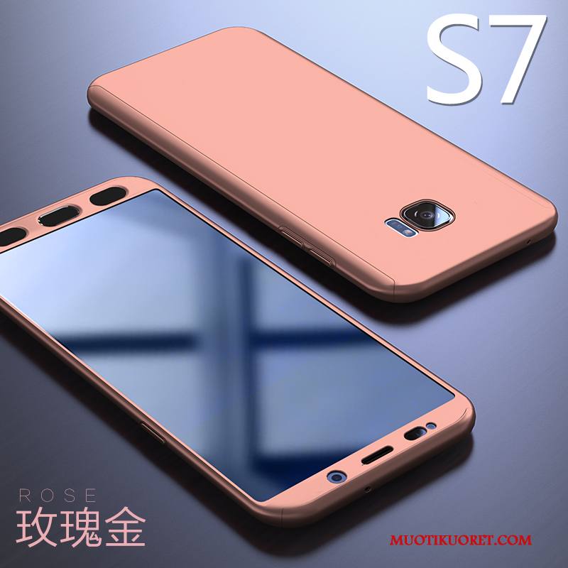 Samsung Galaxy S7 Kuori Murtumaton Persoonallisuus Luova Punainen Puhelimen Kuoret Pesty Suede Kotelo