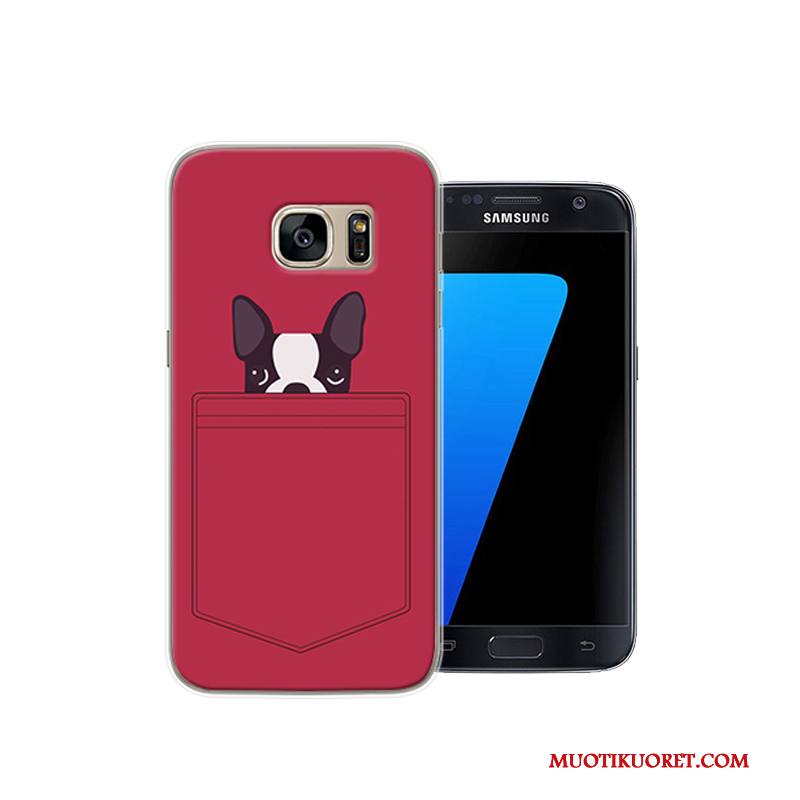 Samsung Galaxy S7 Persoonallisuus Murtumaton Luova Musta Suojaus Kotelo Kuori