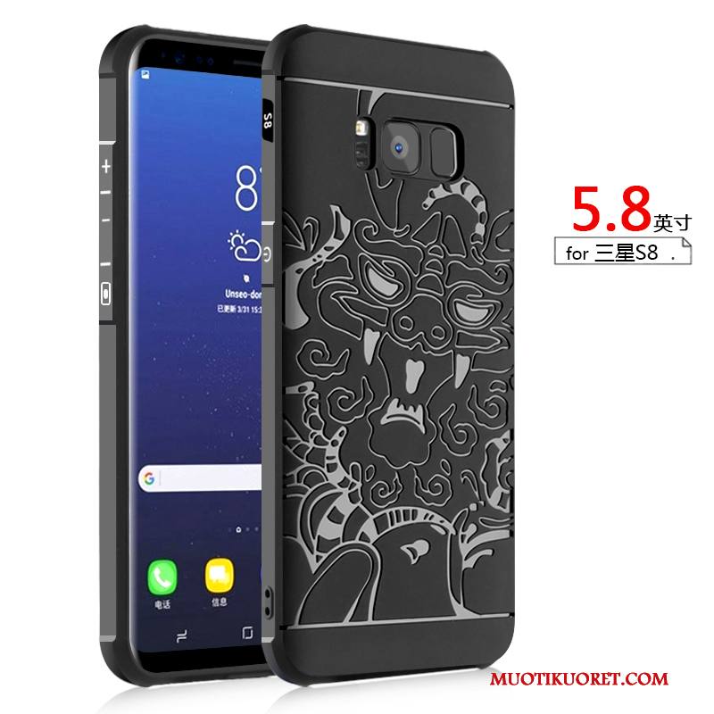 Samsung Galaxy S8+ All Inclusive Murtumaton Kuori Kotelo Puhelimen Kuoret Pehmeä Neste Harmaa