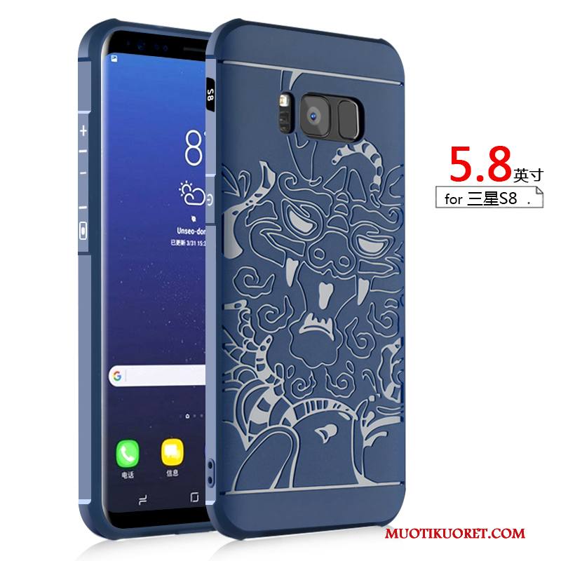 Samsung Galaxy S8+ All Inclusive Murtumaton Kuori Kotelo Puhelimen Kuoret Pehmeä Neste Harmaa