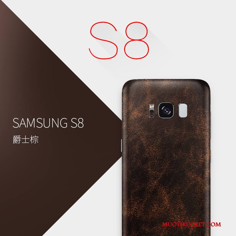 Samsung Galaxy S8 Kuori All Inclusive Luova Puhelimen Kuoret Ultra Kotelo Ohut Aito Nahka