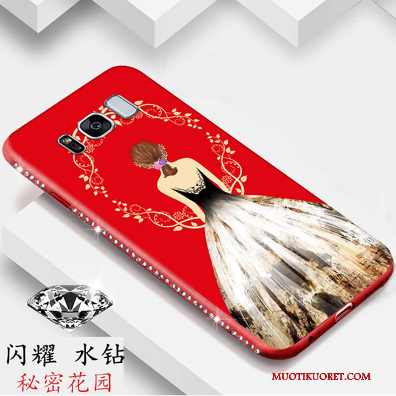 Samsung Galaxy S8+ Kuori Kotelo Tähti Puhelimen Kuoret Rhinestone Inlay Suojaus All Inclusive Jauhe