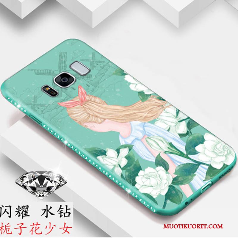 Samsung Galaxy S8+ Kuori Kotelo Tähti Puhelimen Kuoret Rhinestone Inlay Suojaus All Inclusive Jauhe