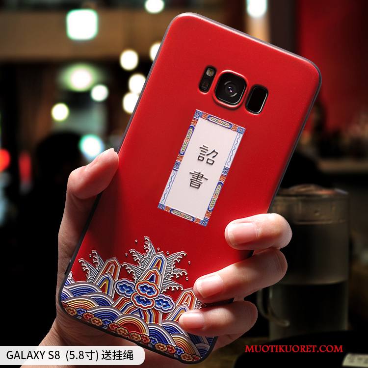 Samsung Galaxy S8 Kuori Murtumaton Persoonallisuus Silikoni Tähti Rakastunut Punainen All Inclusive