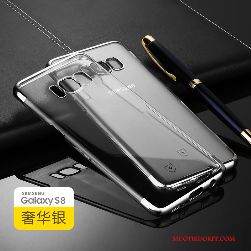 Samsung Galaxy S8 Kuori Murtumaton Puhelimen Kuoret Suojaus Ultra Hopea Läpinäkyvä Ohut