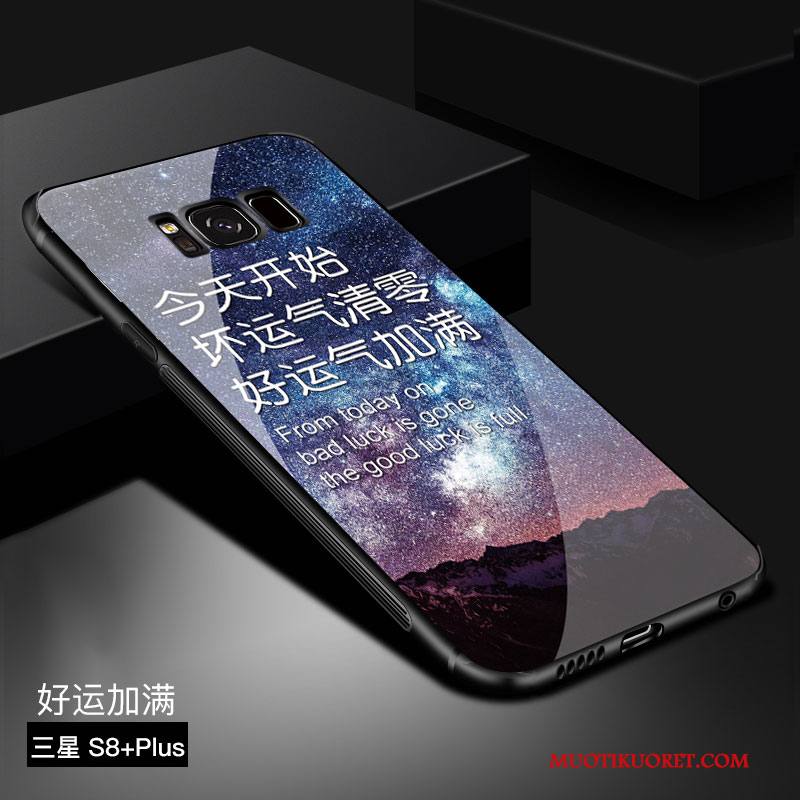 Samsung Galaxy S8+ Kuori Musta Murtumaton All Inclusive Tähti Persoonallisuus Lasi Ultra